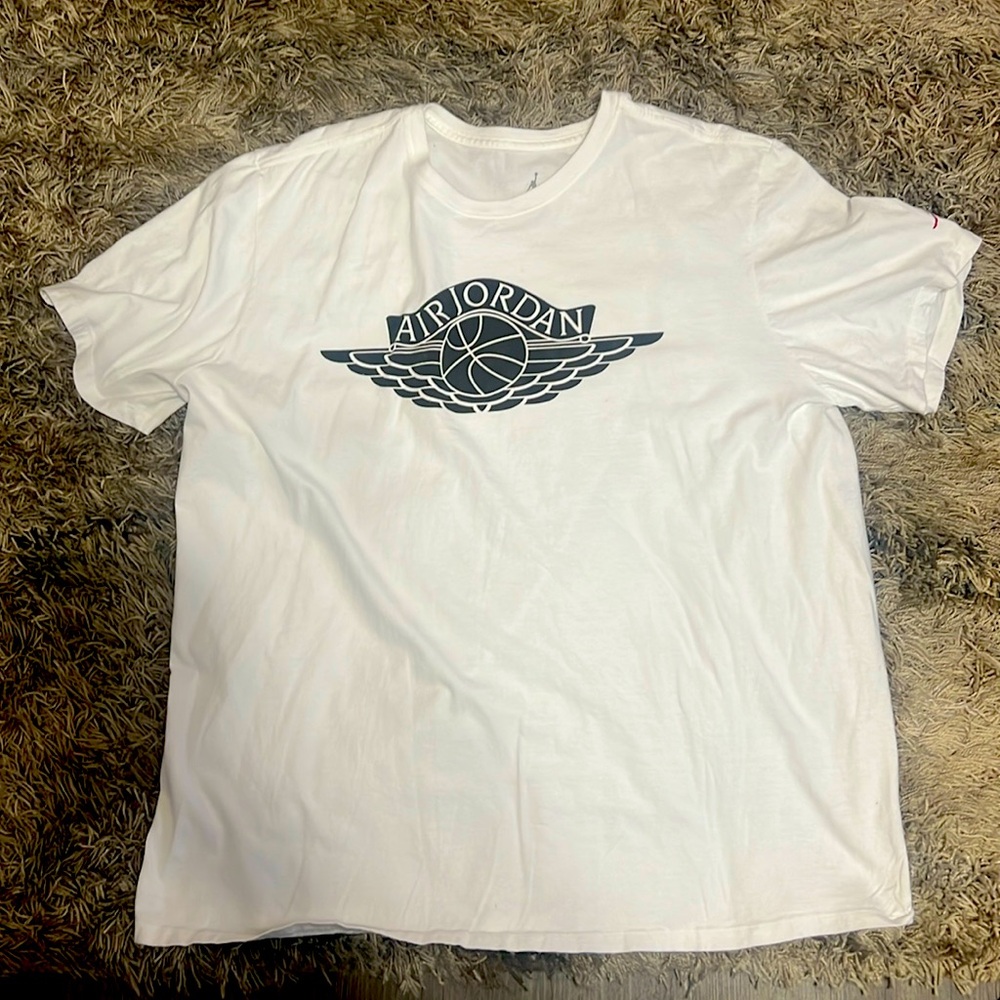 Jordan: White Short Sleeve Tee